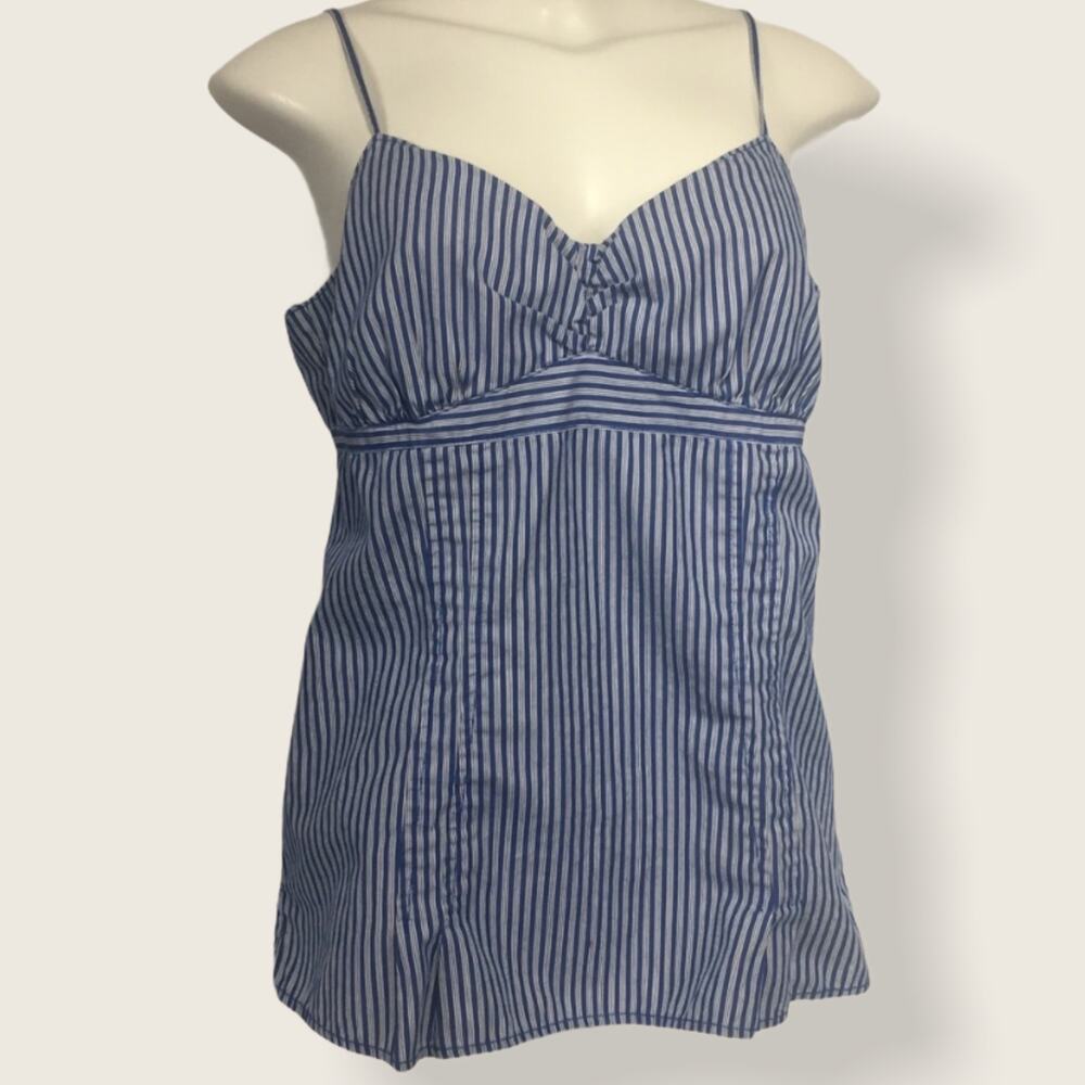 Tommy Hilfiger blue white striped camisole sz M